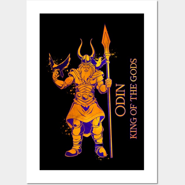 Viking King of the Gods Odin Wall Art by Modern Medieval Design